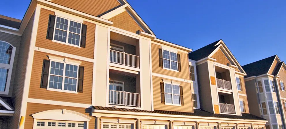 Fresh paint for a multi-unit apartment building